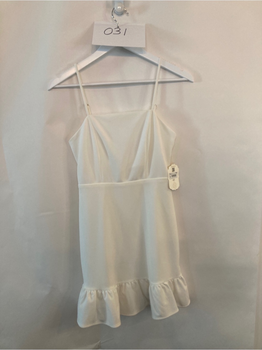BNWT Altar'd State Ivory Ruffle-Hem Slip Dress size XS
